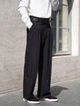 Брюки мужские Оксфорд штаны классические широкие прямого кроя Smart Casual черные L - изображение 1