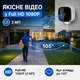 Wi-Fi камера відеоспостереження Q2 Mini Біла Full HD 1080P 2 МП, нічне бачення, розпізнавання людини, Wi-Fi 2.4 ГГц, microSD до 128 ГБ - изображение 4