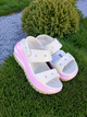 Босоножки сандалии на платформе Crocs Mega Crush Tonal Sandal stucco m8\w10 41-42, арт.210332-160 - изображение 2