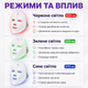 Косметологическая LED-маска для лица с 7 режимами света и USB-питанием, белая - изображение 5