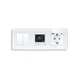 Терморегулятор ELIOS електронний програмований з USB A+C 20 Вт білий загартоване скло - зображення 1
