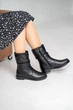 Черевики жіночі зимові натуральна шкіра DJUS SHOES 38 (25,2 см.) 70.097 Чорні - зображення 1
