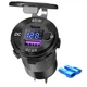 Врезная металлическая зарядка в авто USB + Type-C 65W + Вольтметр + Амперметр + Быстрая зарядка 12-24В Синяя подсветка - изображение 1