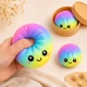 Антистресс игрушка сквиш Пельмень, 10 см, Радужный, Bun Rainbow Mystery Squishy Dumpling - изображение 7