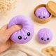 Антистресс игрушка сквиш Пельмень, 10 см, Фиолетовый, Bun Rainbow Mystery Squishy Dumpling - изображение 7