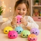 Антистресс игрушка сквиш Пельмень, 10 см, Розовый, Bun Rainbow Mystery Squishy Dumpling - изображение 4