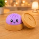 Антистресс игрушка сквиш Пельмень, 10 см, Фиолетовый, Bun Rainbow Mystery Squishy Dumpling - изображение 10