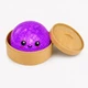 Антистресс игрушка сквиш Пельмень Glitter LED, 10 см, светящийся, Фиолетовый (Squishy Dumpling) - изображение 2