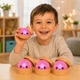 Антистрес іграшка сквіш Пельмень Glitter LED, 10 см, світиться, Рожевий (Squishy Dumpling) - зображення 3