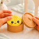 Антистресс игрушка сквиш Пельмень, 8,5 см, Желтый, с густым гелем и блестками (Squeezy Dumplings) - изображение 8