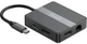 Hub USB-C Zenwire BS-HP706 7w1 HDMI 4K 60Hz DisplayPort Gigabit Ethernet - obraz 3