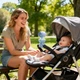 Wentylator Jisulife Stroller Fan 4 z elastycznym tripodem Niebieski - obraz 10