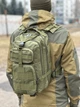Рюкзак B02 тактичний військовий 25л зелений олива - зображення 3