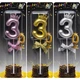 Свічка-цифра "3" з короною (мікс) - изображение 1