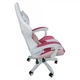 Крісло геймерське Bonro Lady 807 рожево-біле - зображення 3