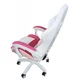 Крісло геймерське Bonro Lady 807 рожево-біле - зображення 5