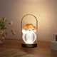 Настольная лампа LED ночник Lesko Rose Crystal KNXSTD01 Peach светильник в виде букета роз в колбе - изображение 2