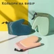 Перчатка варежка рукавица рукавичка для вычесывания шерсти чесалка щетка для вычесывания кошек собак домашних животных для уборки сбора снятия удаления шерсти чистки от шерсти силиконовая 2 в 1 двусторонняя GDragon Home Салатовая 72_5_0_2 - изображение 10