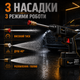 Портативная аккумуляторная мойка 48 В, аппарат высокого давления 60 бар для автомобиля, окон, плитки и двора, 2 аккумулятора по 5 Ач, шланг 5 м, чемодан - изображение 3