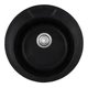 Гранітна мийка для кухні Haiba HB8301-G226 490x490 урізна, кругла, чорна (HB0971) - зображення 1