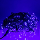 Гирлянда бахрома уличная светодиодная 600 LED длина 36 м степень защиты IP44 питание от сети чёрный провод синее праздничное сияние новогодняя иллюминация для подсветки фасада окон и балкона - изображение 6