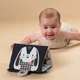 Подарочный набор игрушек для новорожденного Taf Toys Садочок у місті Черно-белая гармония с книжкой и погремушкой 35.5х26х7 см - изображение 10