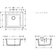 Кухонная мойка Hansgrohe S510-F450, Stonegrey (43312290) - изображение 4
