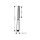 Ручний душ, Hansgrohe Rainfinity 1jet Brushed, black / chrome (26866340) - изображение 2