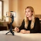 Селфі-монопод HOCO K90 Feliz single-axis live broadcast holder Black (6942007673204) - изображение 9