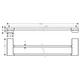 Полотенцедержатель Hansgrohe AddStoris подвійний 62,6 / 64,8x12,4 см, Chrome (41743000) - зображення 2