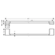 Полотенцедержатель Hansgrohe AddStoris 62,6 / 64,8 см, Matt White (41747700) - изображение 2