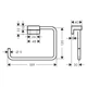 Полотенцедержатель - кільце Hansgrohe AddStoris, Chrome (41754000) - зображення 2