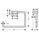 Полотенцедержатель - кільце Hansgrohe AddStoris, Chrome (41754000) - зображення 4