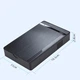 Зовнішній карман HDD 3.5" / 2.5" SATA USB 3.0 - USB ShuoLe бокс для жорсткого диска з блоком живлення Чорний корпус (CN300058) - зображення 4