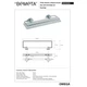 Поличка скляна 104102202 Omega : з відкидним бортиком 300x55x130 mm Bemeta Чехія - зображення 2