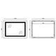 Дзеркало Mixxus WARM MR02-100x80 з Led Touch, Anti-fog, димером, регулятором яскравості, годинником - изображение 12