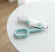 Кусачки когтерез с LED подсветкой для котов, собак и мелких домашних животных с фиксатором ногтя 10см бело голубые - изображение 4
