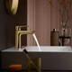 Смеситель для раковины HANSGROHE Talis E 71710990 золото с донным клапаном - изображение 4