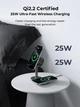 Бездротовий зарядний пристрій AUKEY MagFusion 2X 2-in-1 25W Grey (LC-MC213) - зображення 9