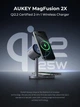 Бездротовий зарядний пристрій AUKEY MagFusion 2X 2-in-1 25W Grey (LC-MC213) - зображення 10