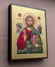 Писаная греческая Икона Пантократор Иисус Христос 15×19 см - изображение 2