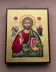 Писаная греческая Икона Пантократор Иисус Христос 15×19 см - изображение 3