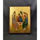 Греческая писаная икона Святая Троица 15×19 см - изображение 1