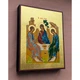 Греческая писаная икона Святая Троица 15×19 см - изображение 2