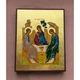 Греческая писаная икона Святая Троица 15×19 см - изображение 3