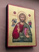 Писаная греческая Икона Пантократора Иисуса Христа 15×19 см - изображение 2