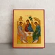 Писаная греческая икона Святой Троицы 15×19 см - изображение 1
