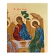 Писаная греческая икона Святой Троицы 15×19 см - изображение 6