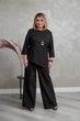 Костюм жіночий повсякдений-casual костюмка чорний 02-092к 54р - изображение 1