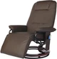 Крісло для відпочинку Recliner sofa Коричневе з масажем (6 вібраційних зон) та обігрівом, з регулюванням нахилу спинки та висувною підніжкою - зображення 1